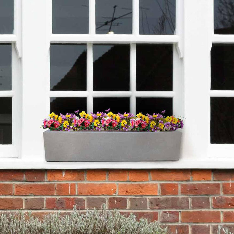 Plant Pots Window Box Planter Reinforced Stone (1 Pack)