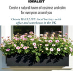 Plant Pots Window Box Planter Reinforced Stone (1 Pack)