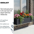 Plant Pots Window Box Planter Reinforced Stone (1 Pack)