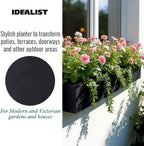 Plant Pots Window Box Planter Reinforced Stone (1 Pack)