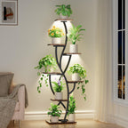 Plant Stand Indoor with Grow Lights 58" Corner