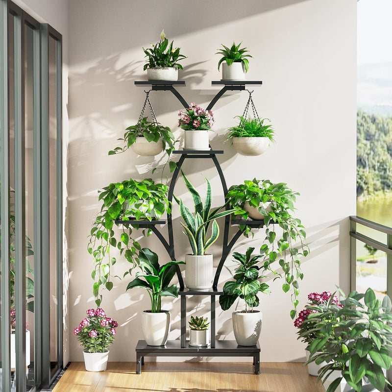 Plant Stand Indoor with Grow Lights 163CM Tall