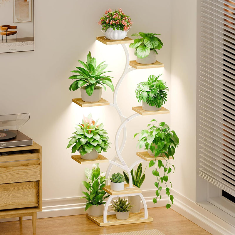 Plant Stand Indoor with Grow Light 8 Tiered