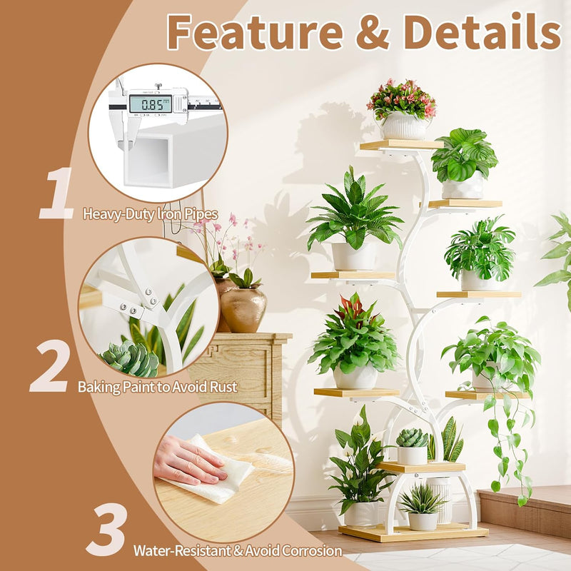 Plant Stand Indoor with Grow Light 8 Tiered