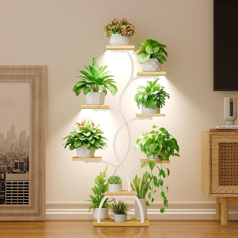 Plant Stand Indoor with Grow Light 8 Tiered
