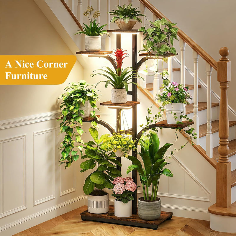 Plant Stand Indoor with Grow Lights