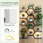 Plant Stand Indoor with Grow Lights 5 Tiered