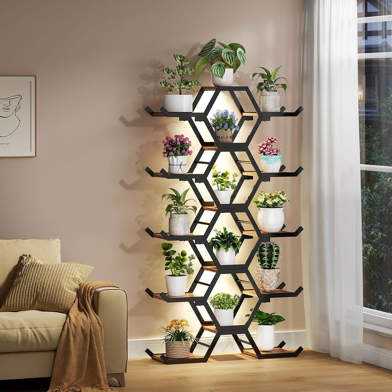 Plant Stand Indoor with Grow Lights 5 Tiered