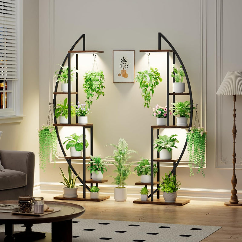 Plant Stand Indoor with Grow Lights 6 Tiered