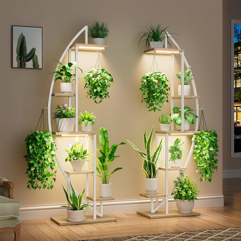 Plant Stand Indoor with Grow Lights 6 Tiered