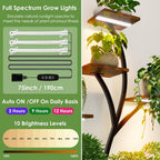 Plant Stand Indoor with Grow Lights 9-Tier Tall
