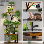 Plant Stand Indoor with Grow Lights 9-Tier Tall
