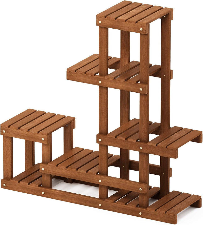 Plant Stand Outdoor 3-Tier Ladder Shelf Tiered