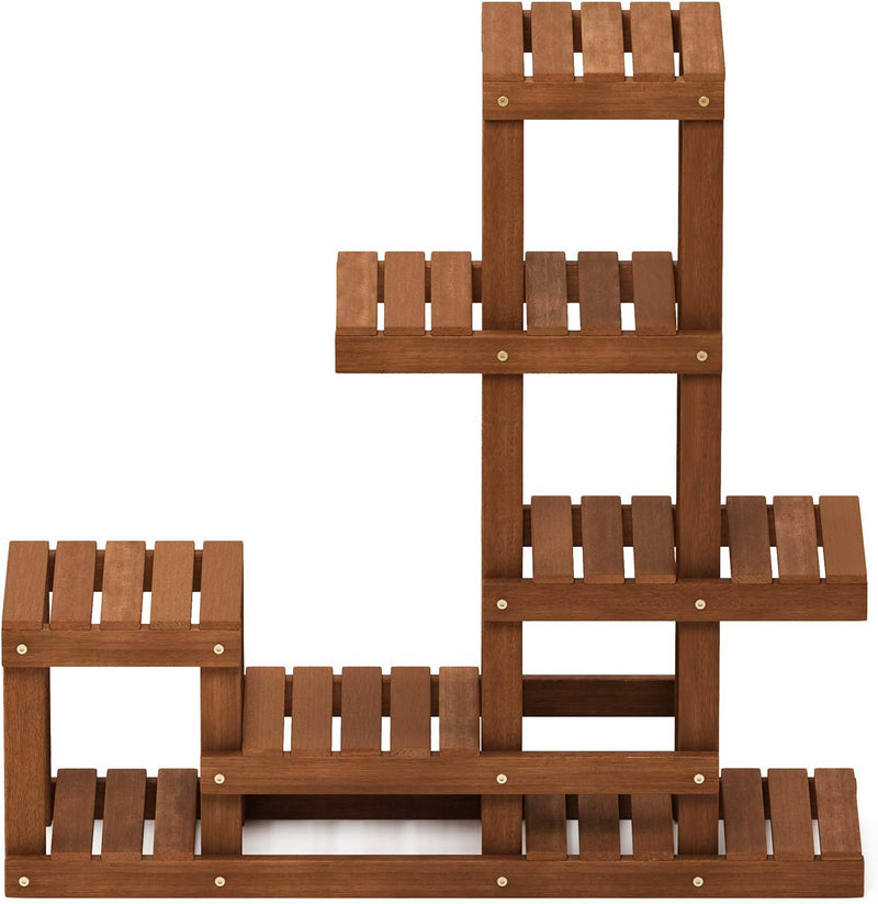 Plant Stand Outdoor 3-Tier Ladder Shelf Tiered