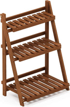 Plant Stand Outdoor 3-Tier Ladder Shelf Tiered