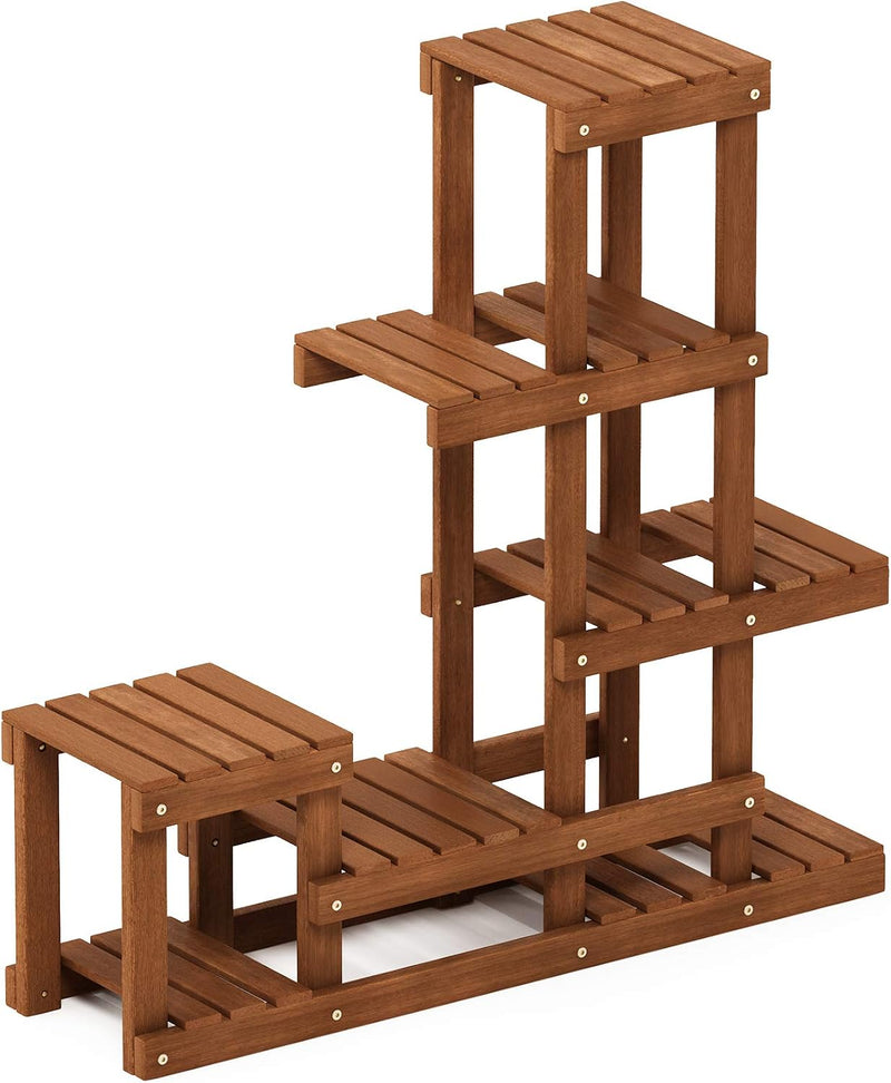 Plant Stand Outdoor 3-Tier Ladder Shelf Tiered