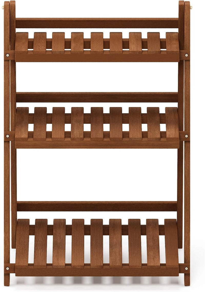 Plant Stand Outdoor 3-Tier Ladder Shelf Tiered
