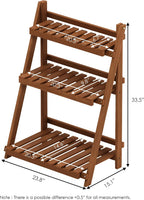 Plant Stand Outdoor 3-Tier Ladder Shelf Tiered
