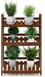 Plant Stand Outdoor 3-Tier Ladder Shelf Tiered