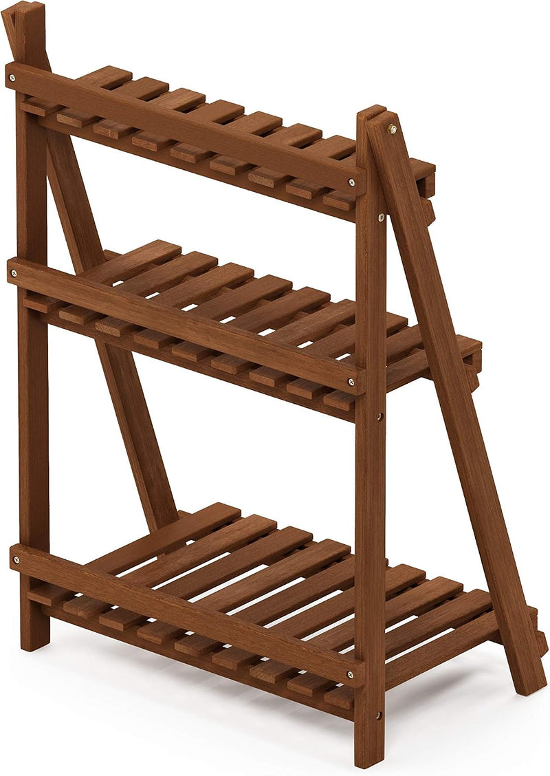 Plant Stand Outdoor 3-Tier Ladder Shelf Tiered