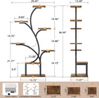 Plant Stand with Grow Lights 7 Tiered