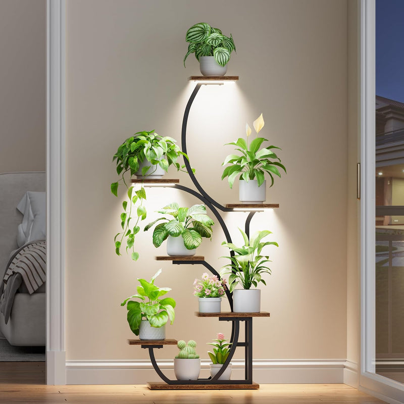Plant Stand with Grow Lights 7 Tiered 57