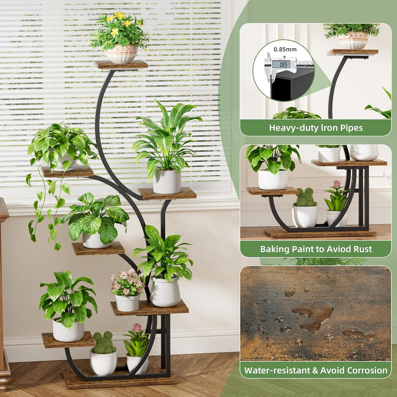 Plant Stand with Grow Lights 7 Tiered 57