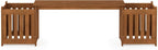 Planter Box in Teak Oil Wood Natural 182.12