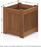 Planter Box in Teak Oil Wood Natural 182.12
