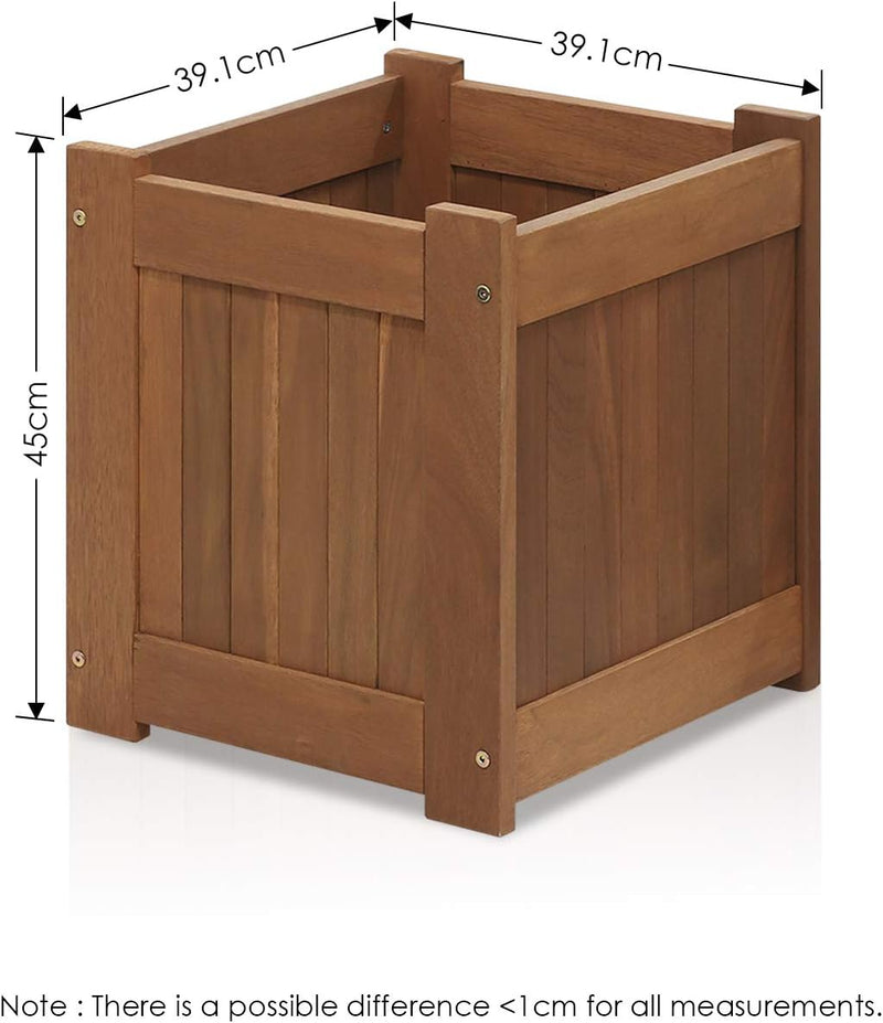 Planter Box in Teak Oil Wood Natural 182.12