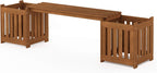 Planter Box in Teak Oil Wood Natural 182.12