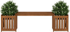 Planter Box in Teak Oil Wood Natural 182.12