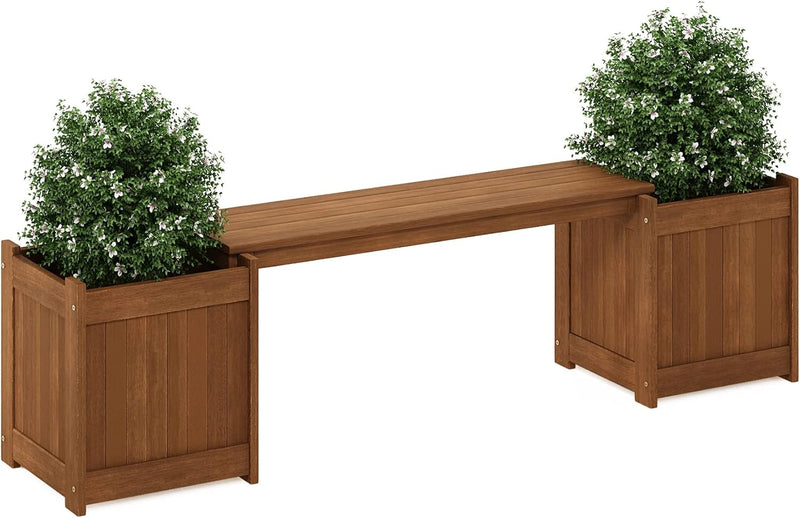 Planter Box in Teak Oil Wood Natural 182.12