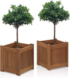 Planter Box in Teak Oil Wood Natural 182.12