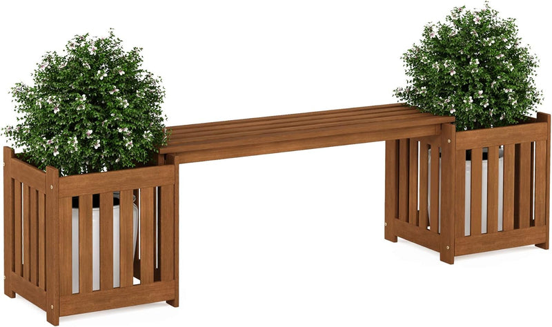 Planter Box in Teak Oil Wood Natural 182.12