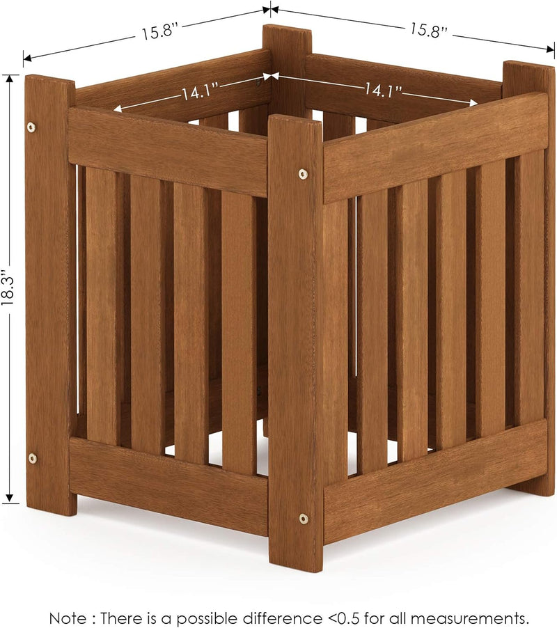 Planter Box in Teak Oil Wood Natural 182.12
