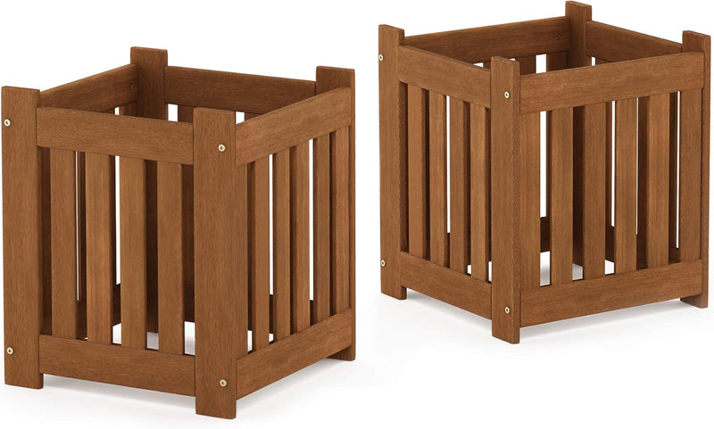 Planter Box in Teak Oil Wood Natural 182.12