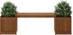 Planter Box in Teak Oil Wood Natural 182.12