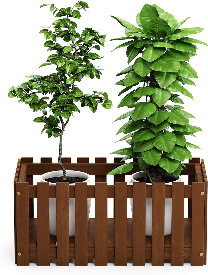 Planter Box in Teak Oil Wood Natural 182.12