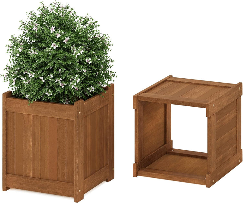 Planter Box in Teak Oil Wood Natural 182.12