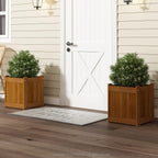 Planter Box in Teak Oil Wood Natural 182.12