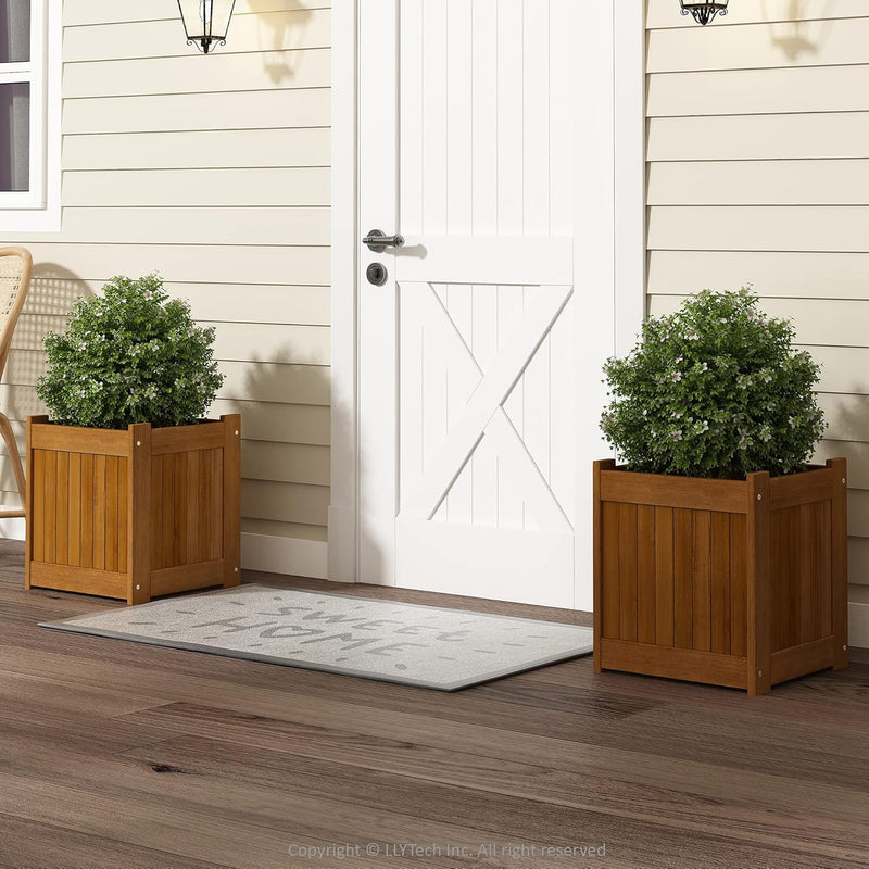 Planter Box in Teak Oil Wood Natural 182.12