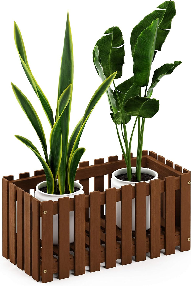 Planter Box in Teak Oil Wood Natural 182.12