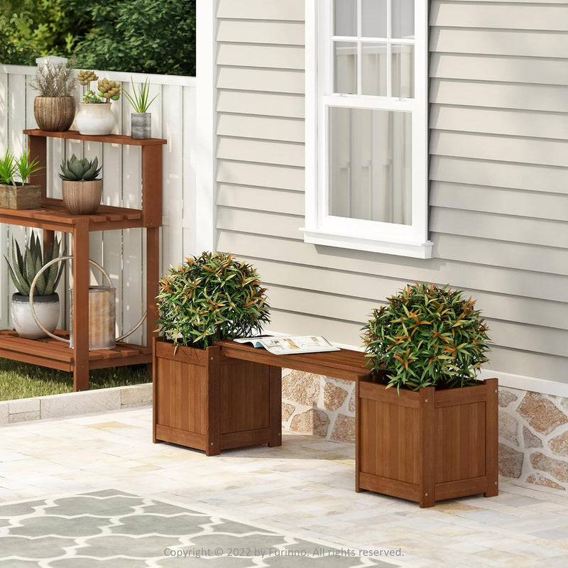 Planter Box in Teak Oil Wood Natural 182.12
