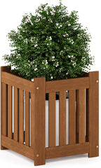 Planter Box in Teak Oil Wood Natural 182.12