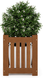 Planter Box in Teak Oil Wood Natural 182.12