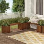 Planter Box in Teak Oil Wood Natural 182.12