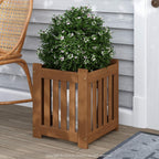Planter Box in Teak Oil Wood Natural 182.12