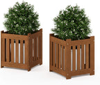 Planter Box in Teak Oil Wood Natural 182.12
