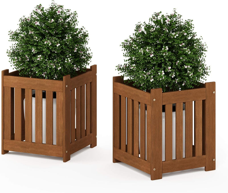 Planter Box in Teak Oil Wood Natural 182.12